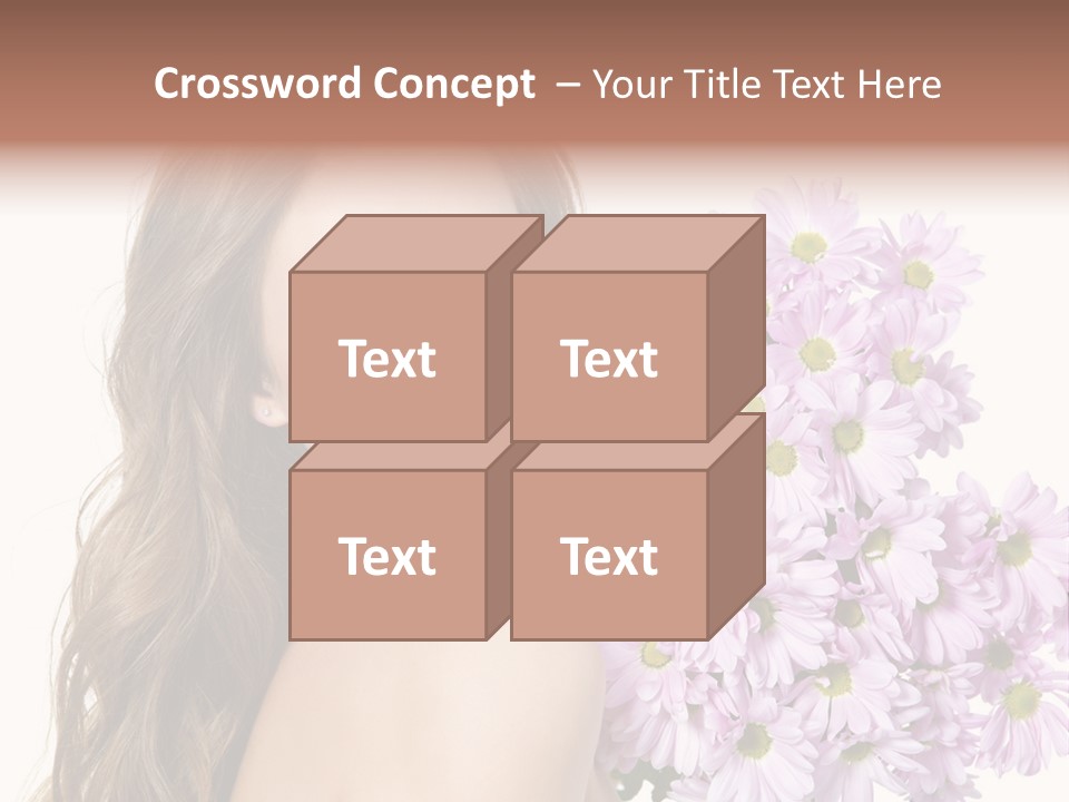 Horizontal Studio Woman PowerPoint Template