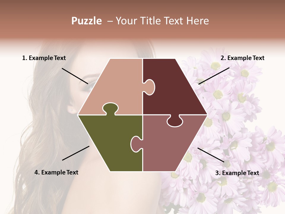 Horizontal Studio Woman PowerPoint Template