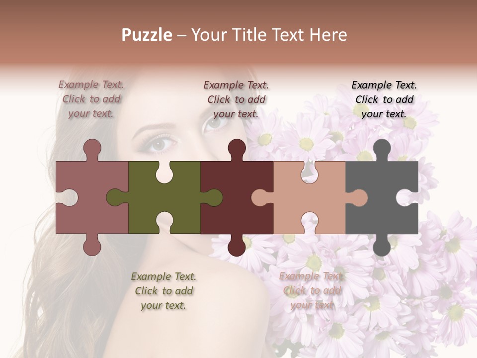 Horizontal Studio Woman PowerPoint Template