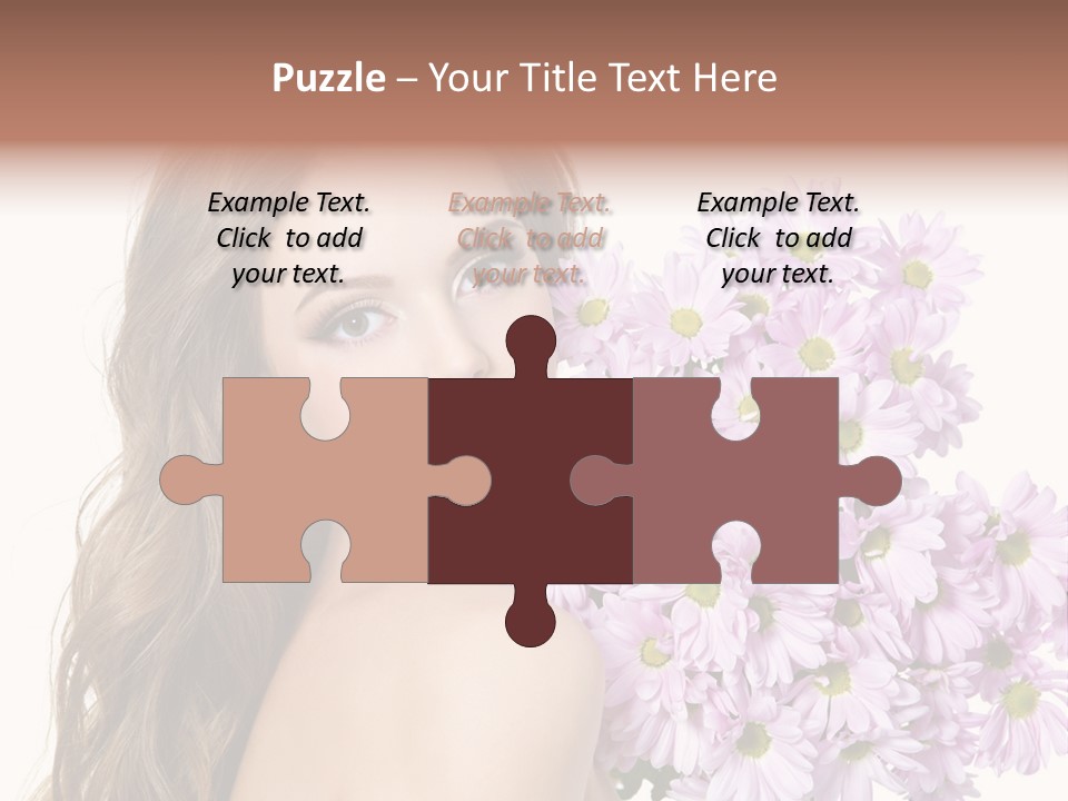 Horizontal Studio Woman PowerPoint Template