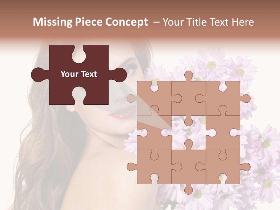 Horizontal Studio Woman PowerPoint Template