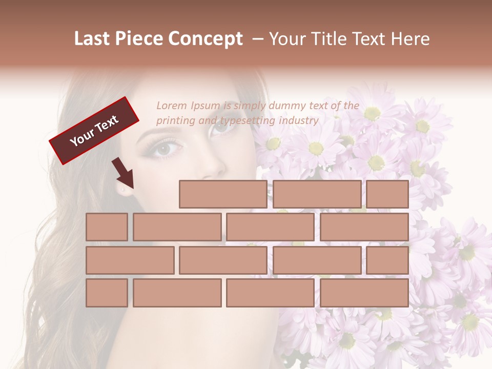 Horizontal Studio Woman PowerPoint Template