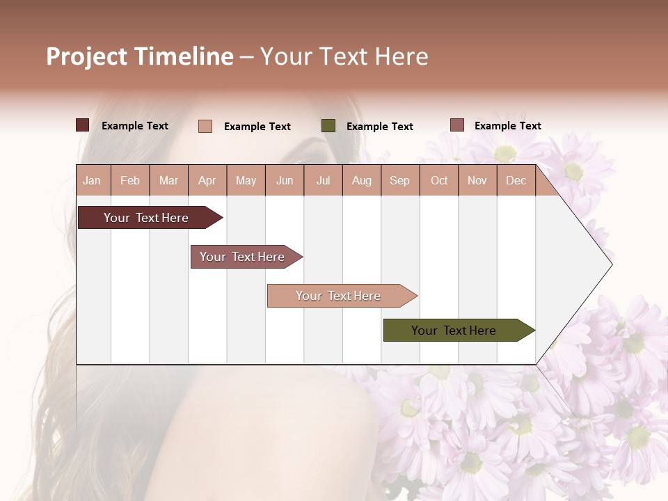Horizontal Studio Woman PowerPoint Template