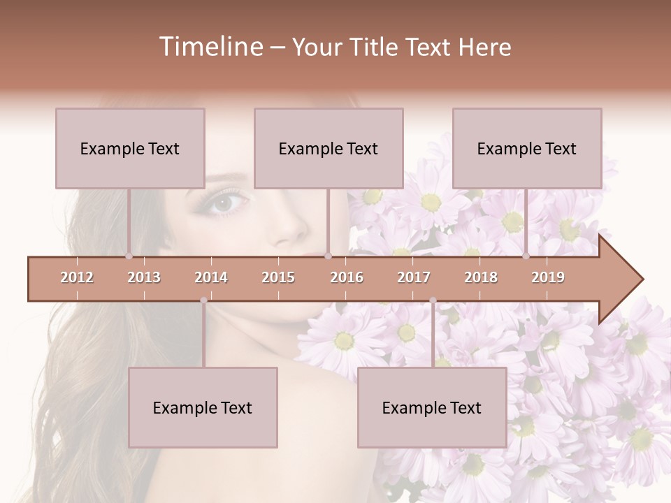 Horizontal Studio Woman PowerPoint Template