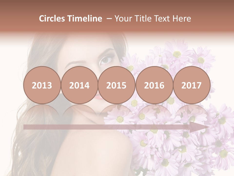 Horizontal Studio Woman PowerPoint Template