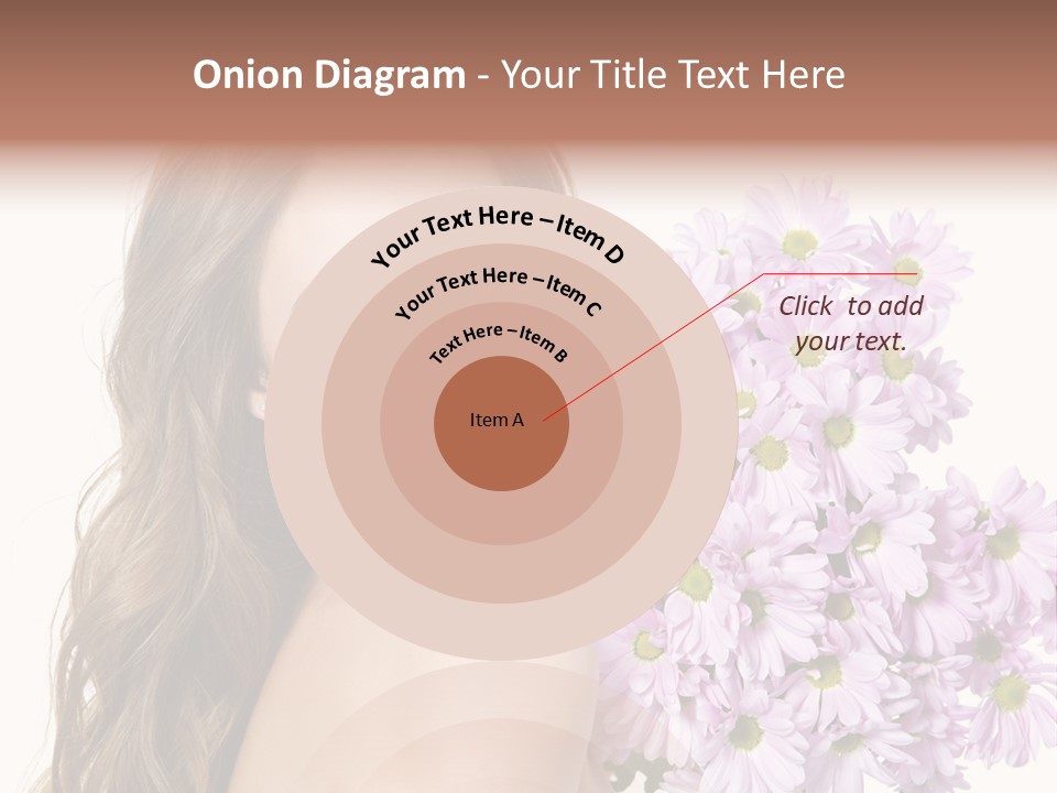 Horizontal Studio Woman PowerPoint Template