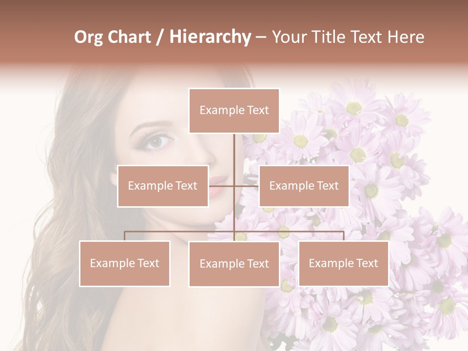 Horizontal Studio Woman PowerPoint Template