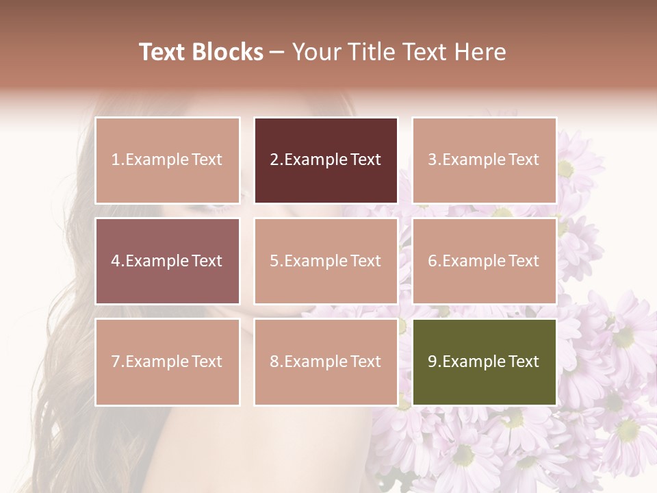 Horizontal Studio Woman PowerPoint Template