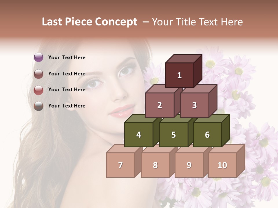 Horizontal Studio Woman PowerPoint Template