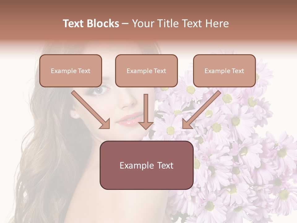 Horizontal Studio Woman PowerPoint Template