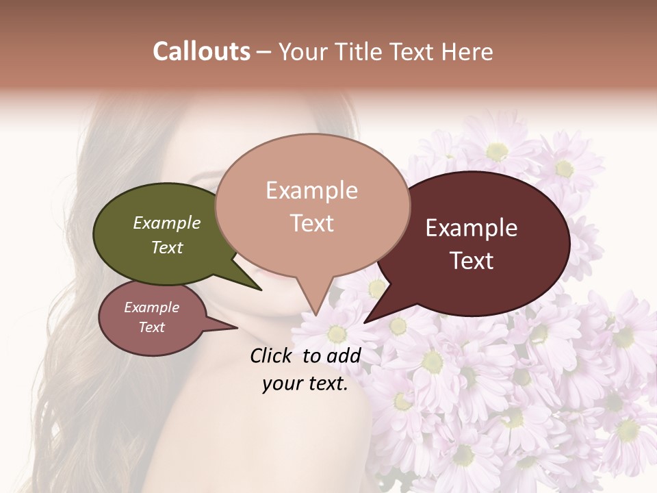 Horizontal Studio Woman PowerPoint Template