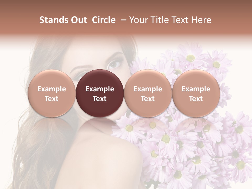 Horizontal Studio Woman PowerPoint Template