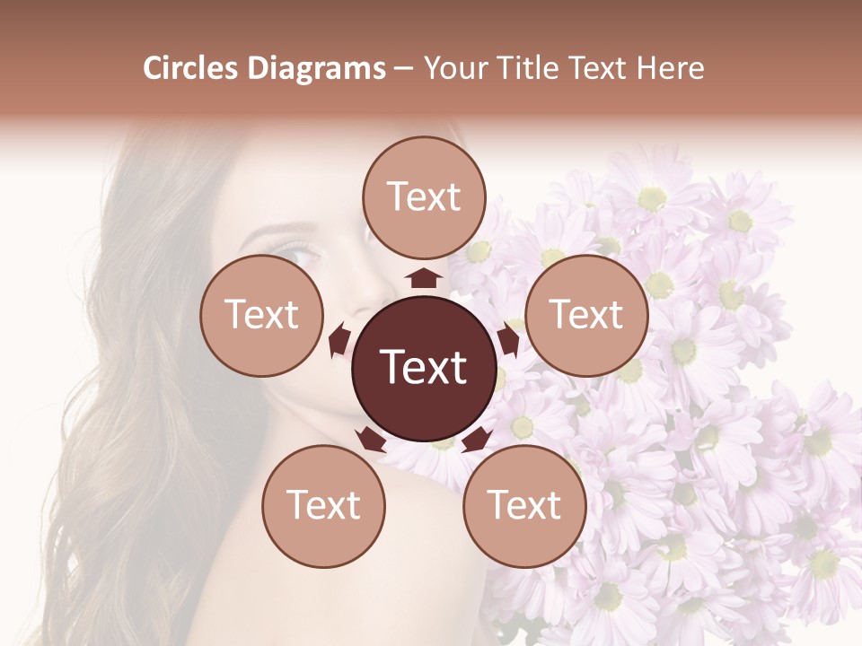 Horizontal Studio Woman PowerPoint Template