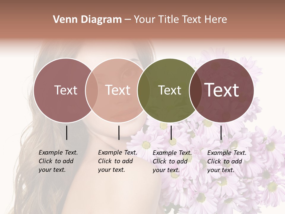 Horizontal Studio Woman PowerPoint Template