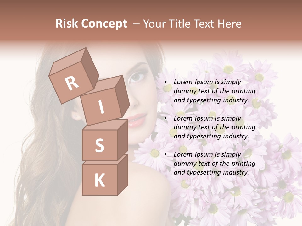 Horizontal Studio Woman PowerPoint Template