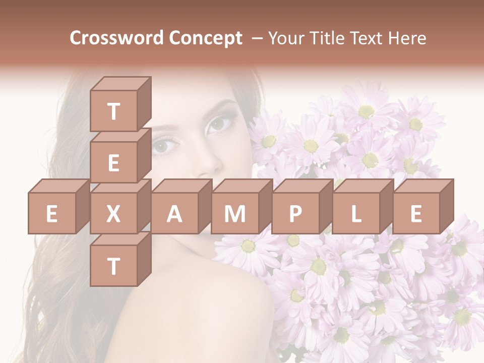 Horizontal Studio Woman PowerPoint Template