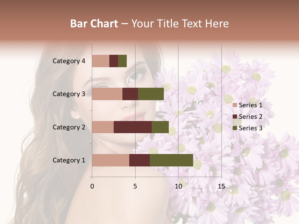 Horizontal Studio Woman PowerPoint Template