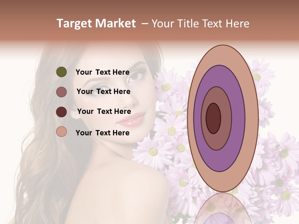 Horizontal Studio Woman PowerPoint Template