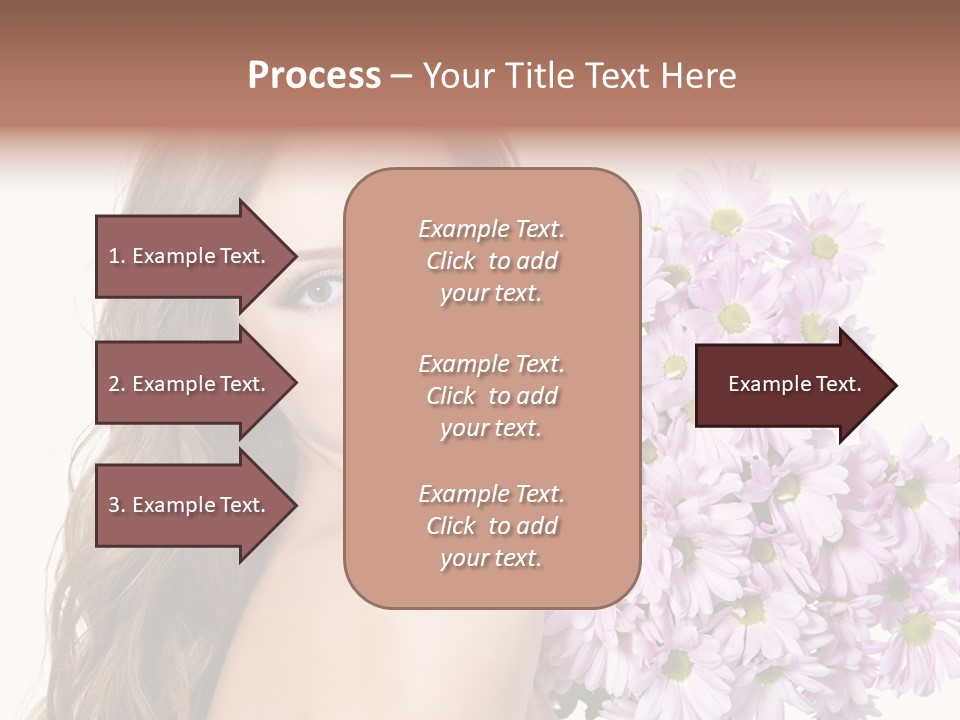 Horizontal Studio Woman PowerPoint Template