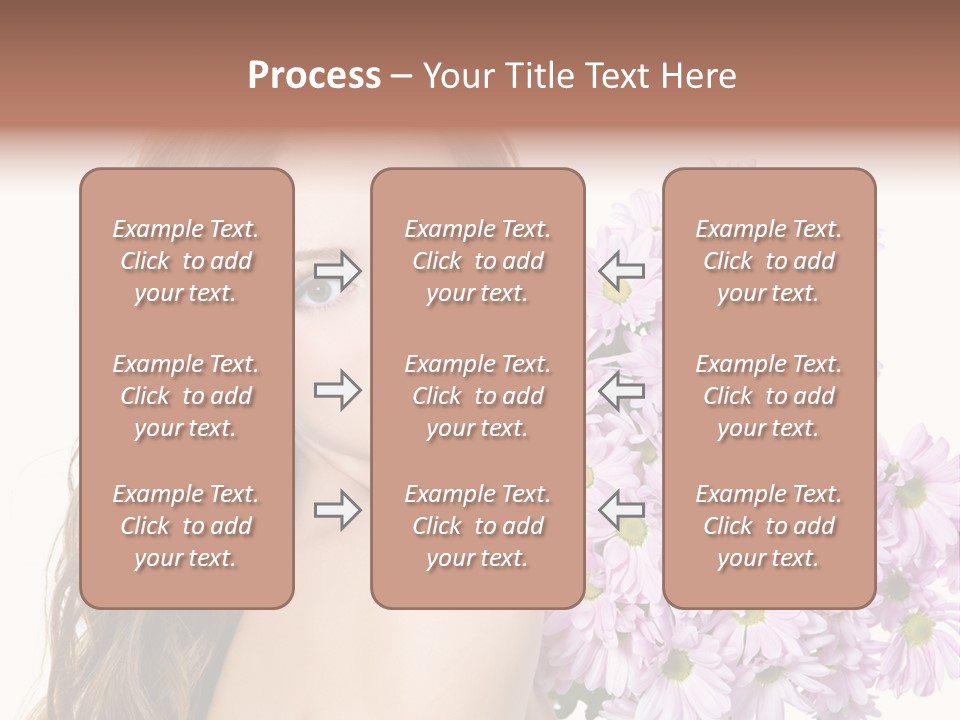 Horizontal Studio Woman PowerPoint Template