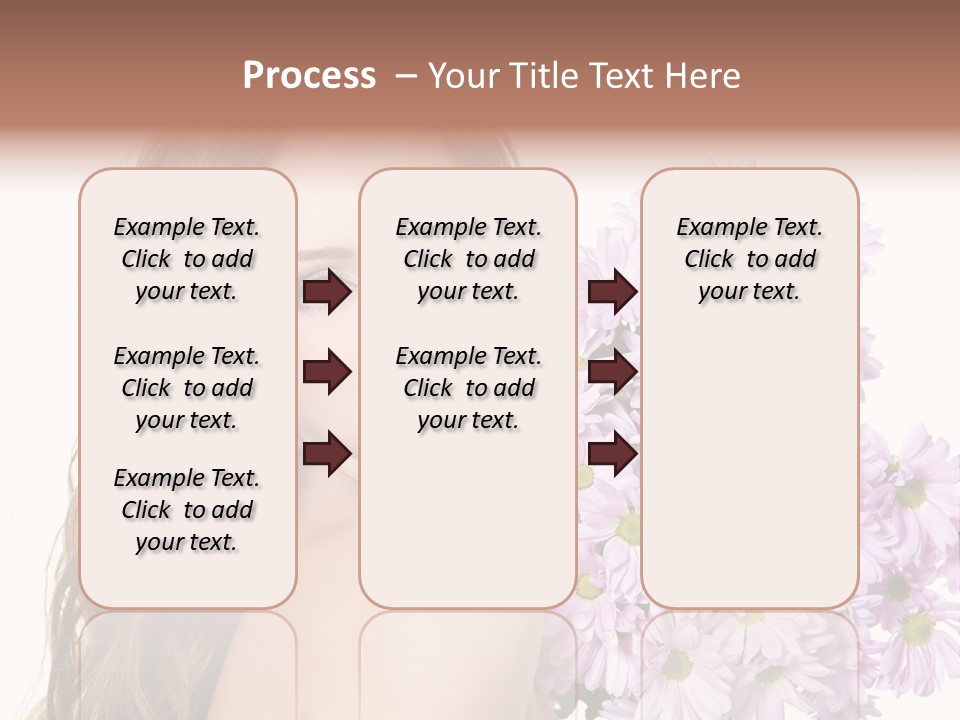 Horizontal Studio Woman PowerPoint Template