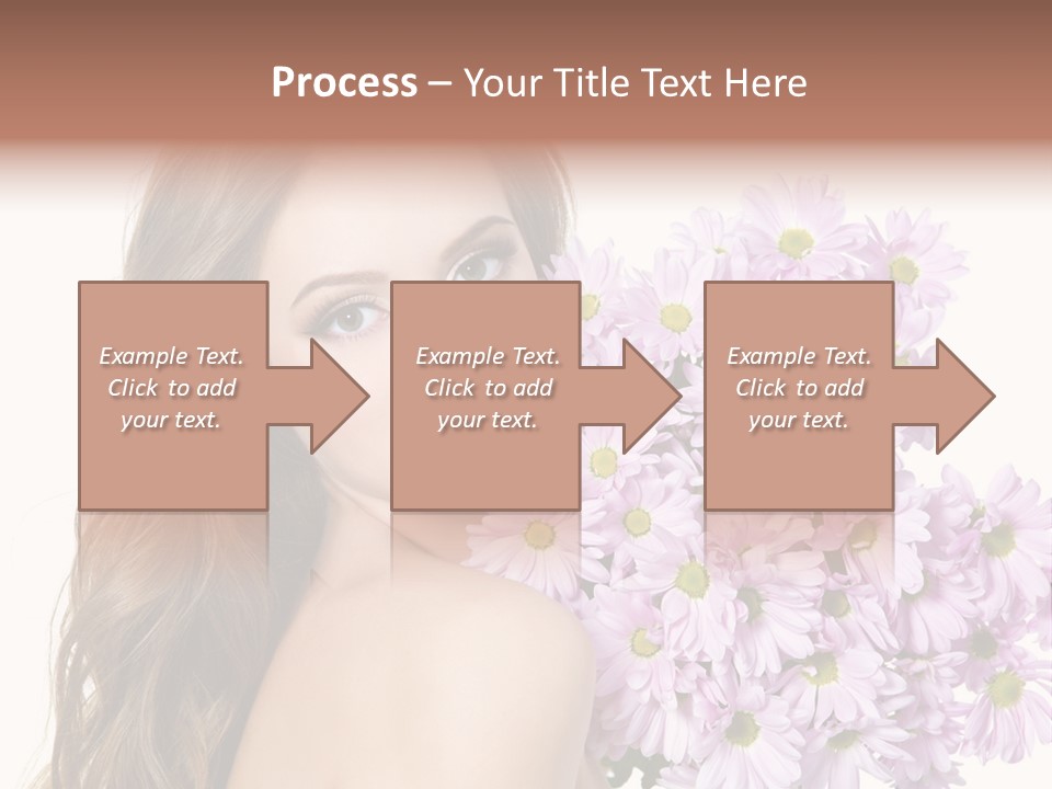 Horizontal Studio Woman PowerPoint Template