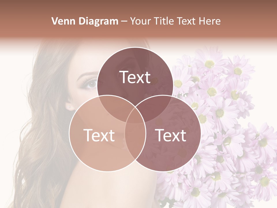 Horizontal Studio Woman PowerPoint Template