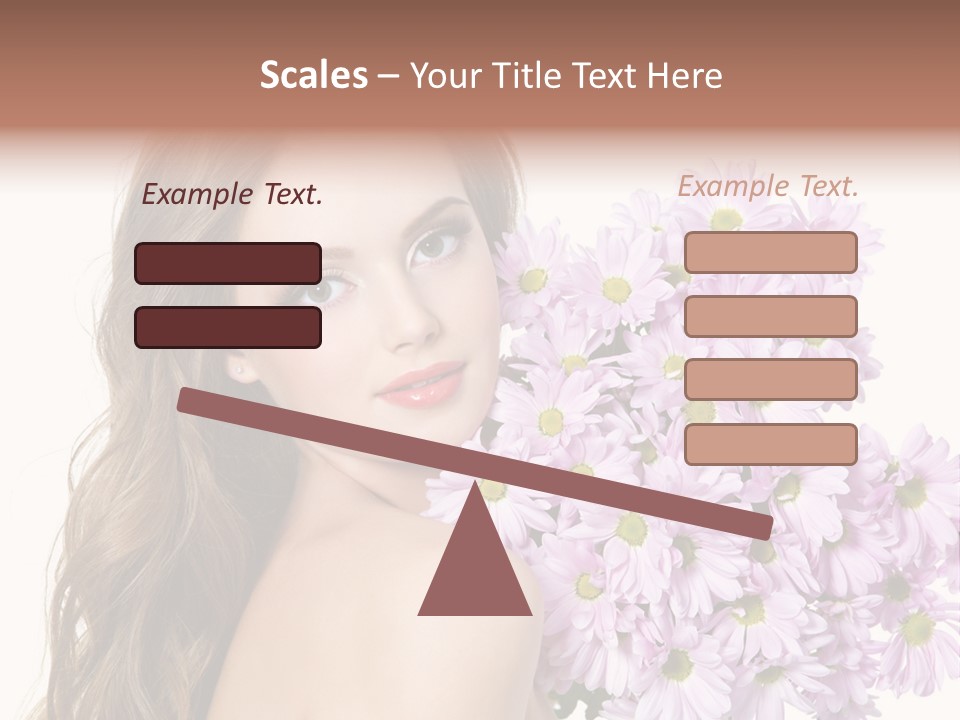 Horizontal Studio Woman PowerPoint Template