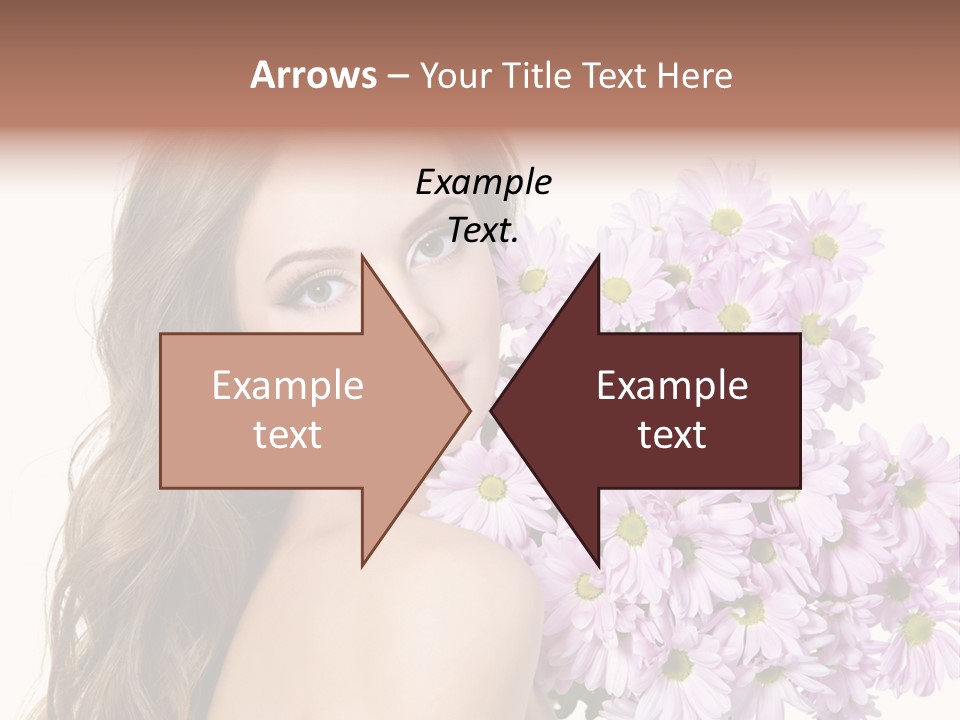 Horizontal Studio Woman PowerPoint Template
