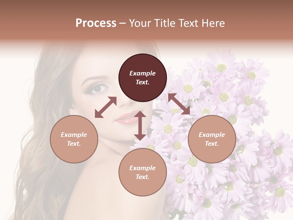 Horizontal Studio Woman PowerPoint Template