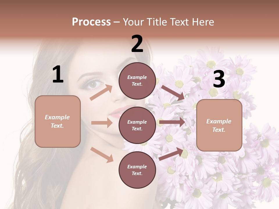 Horizontal Studio Woman PowerPoint Template