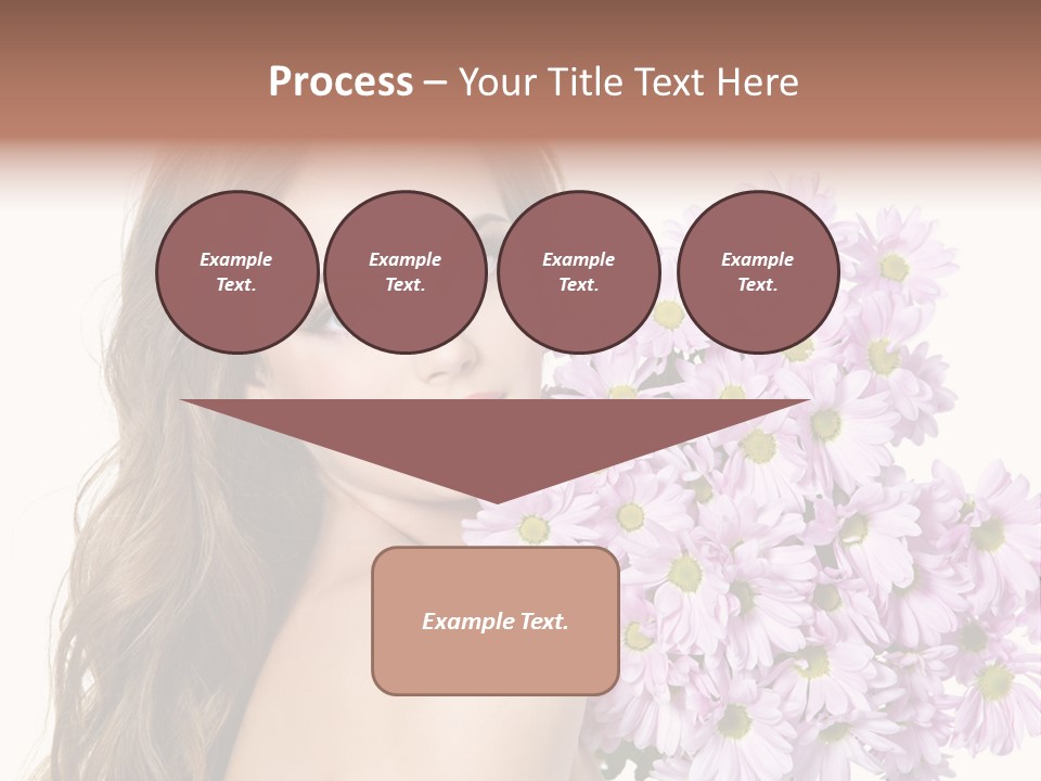 Horizontal Studio Woman PowerPoint Template