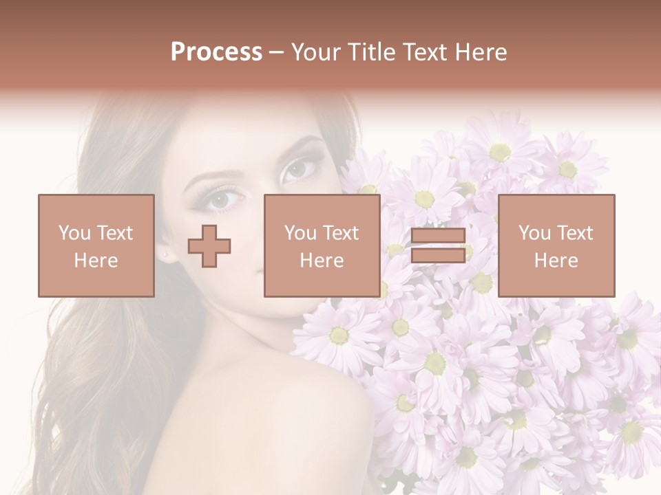 Horizontal Studio Woman PowerPoint Template