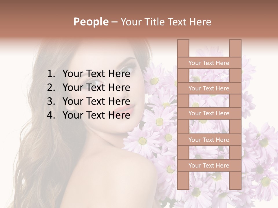 Horizontal Studio Woman PowerPoint Template