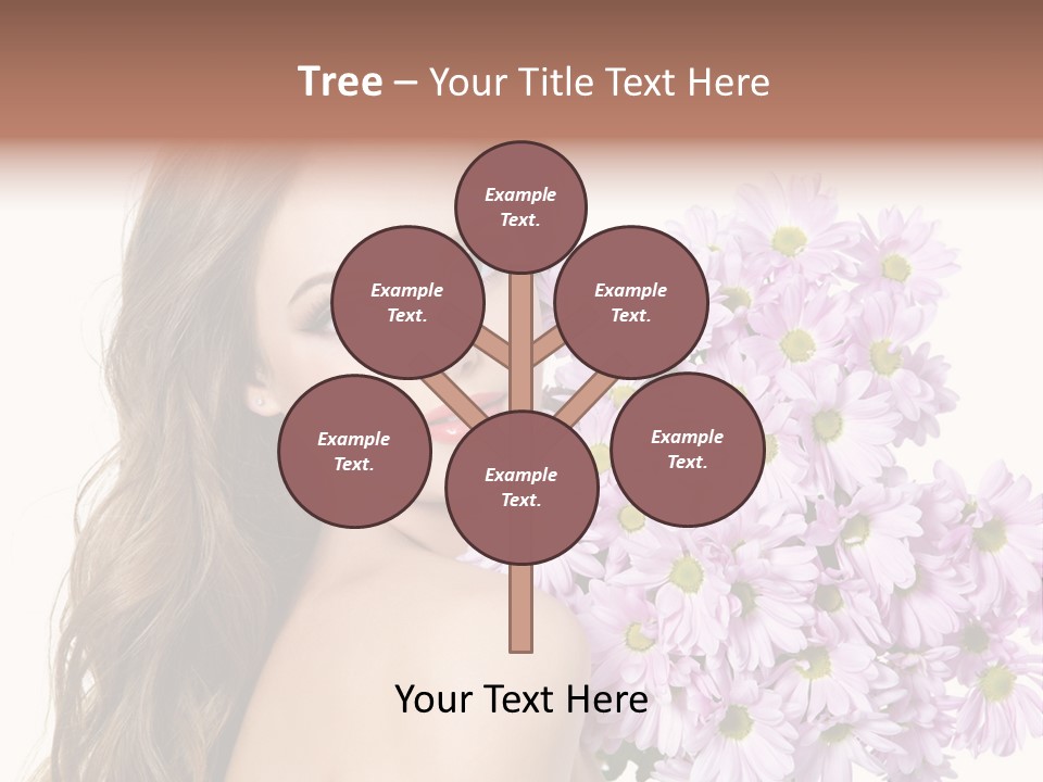 Horizontal Studio Woman PowerPoint Template