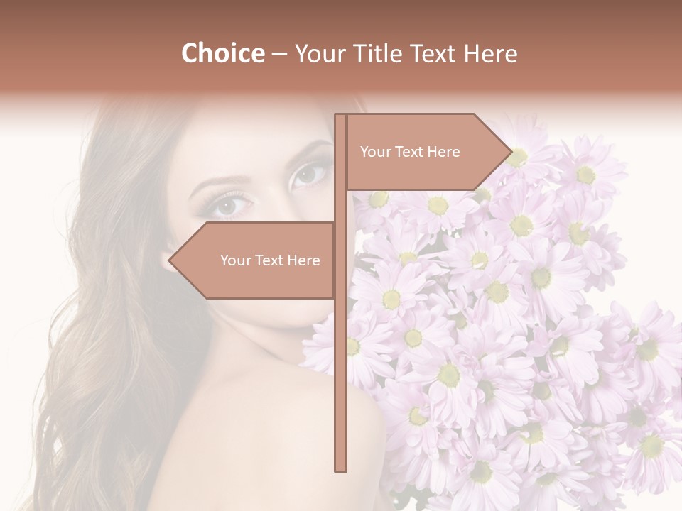 Horizontal Studio Woman PowerPoint Template