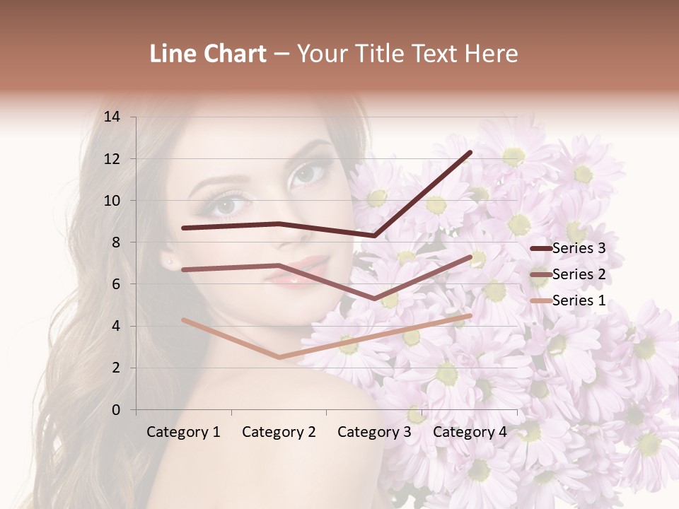Horizontal Studio Woman PowerPoint Template
