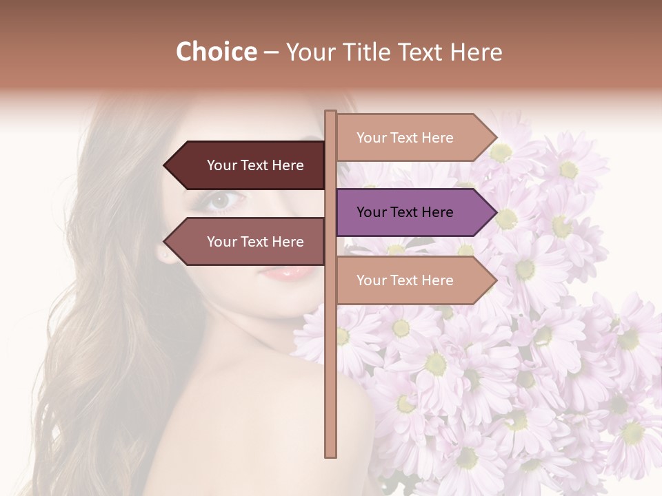 Horizontal Studio Woman PowerPoint Template