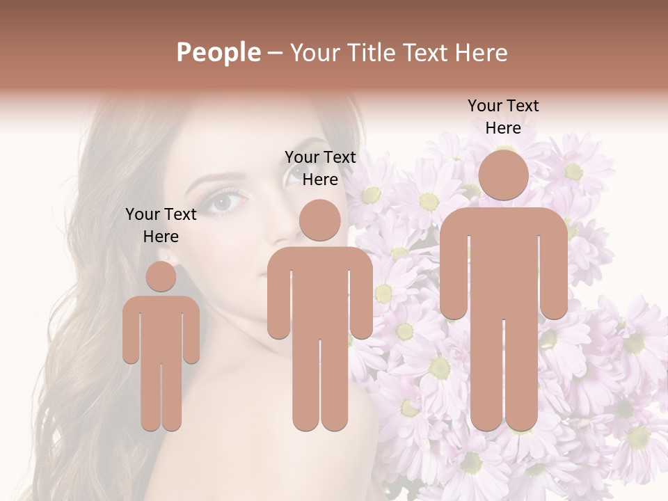 Horizontal Studio Woman PowerPoint Template