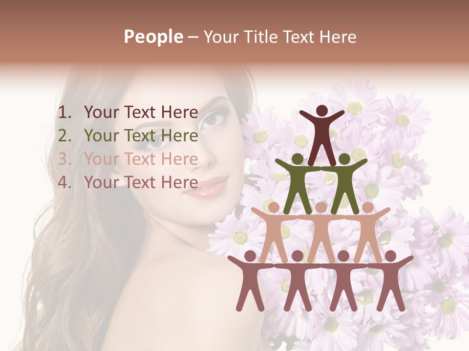 Horizontal Studio Woman PowerPoint Template