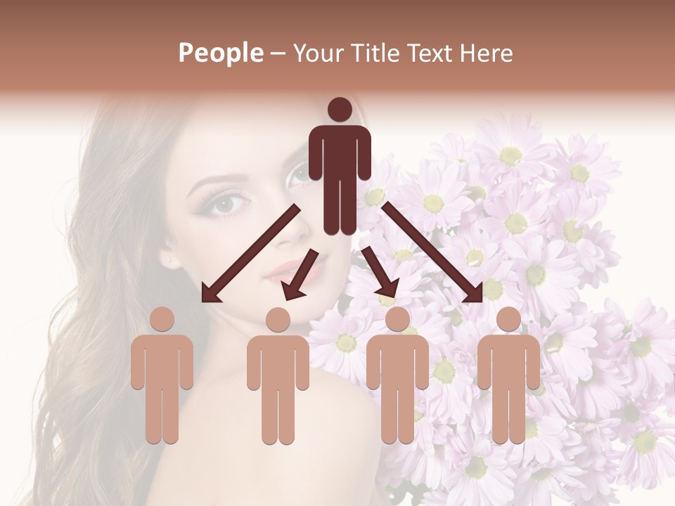 Horizontal Studio Woman PowerPoint Template