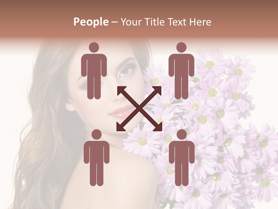 Horizontal Studio Woman PowerPoint Template