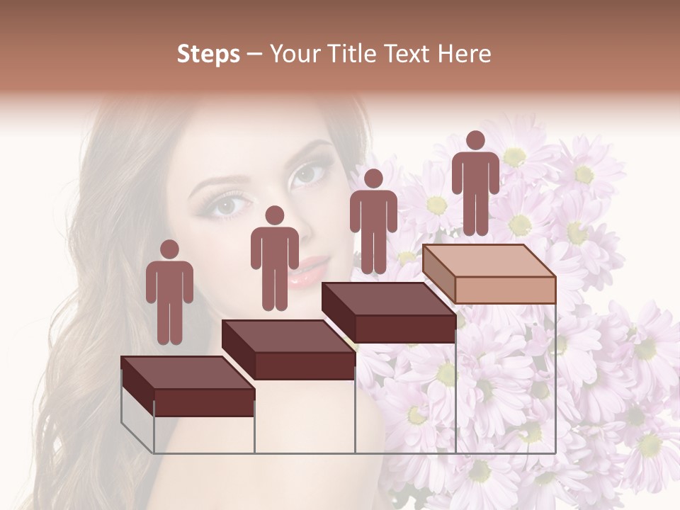 Horizontal Studio Woman PowerPoint Template