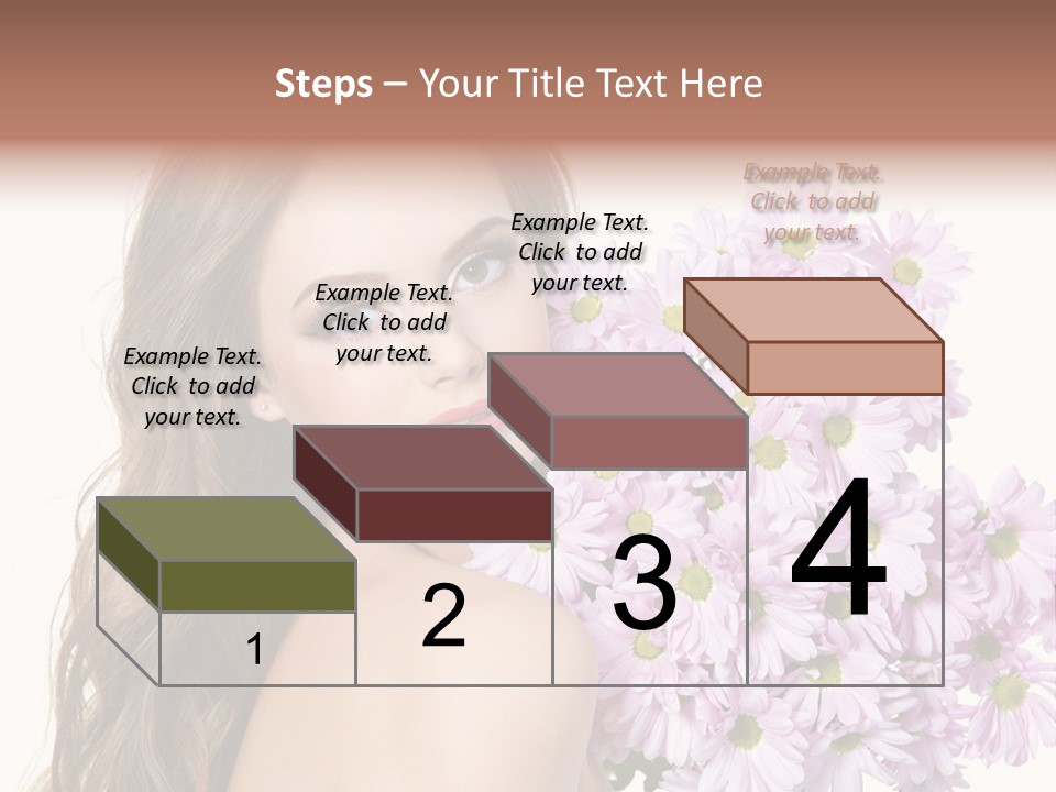 Horizontal Studio Woman PowerPoint Template