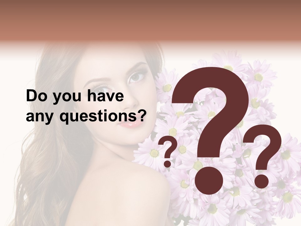 Horizontal Studio Woman PowerPoint Template