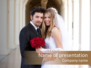 Under Woman Smiling PowerPoint Template