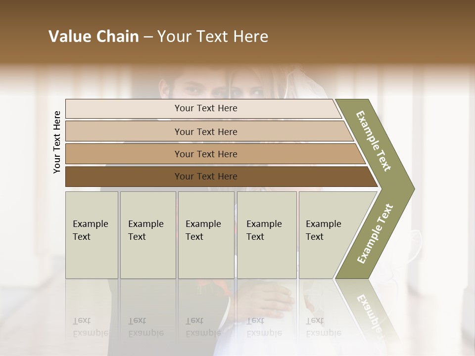 Under Woman Smiling PowerPoint Template