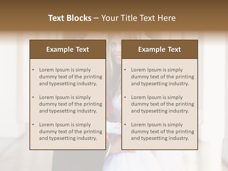 Under Woman Smiling PowerPoint Template