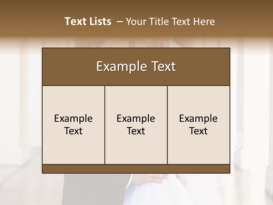 Under Woman Smiling PowerPoint Template