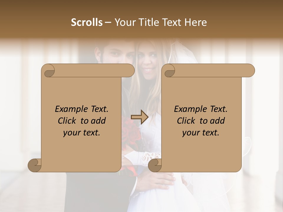 Under Woman Smiling PowerPoint Template